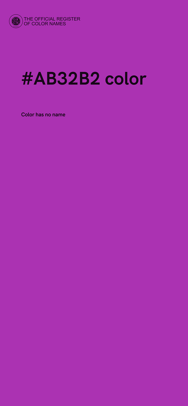 #AB32B2 color image