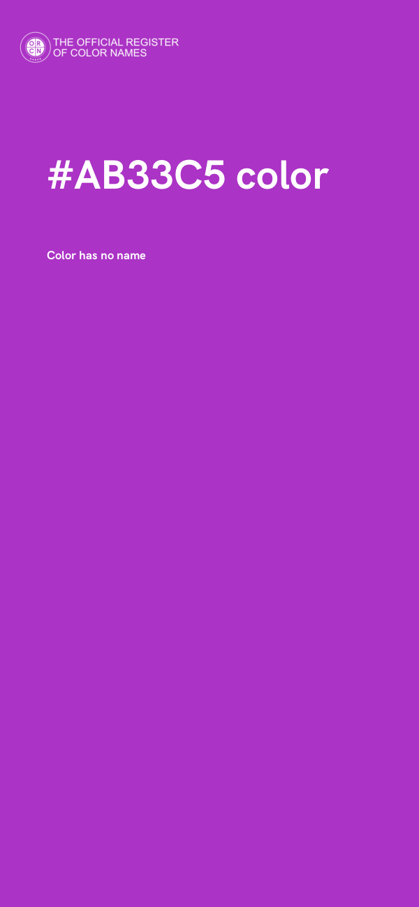 #AB33C5 color image