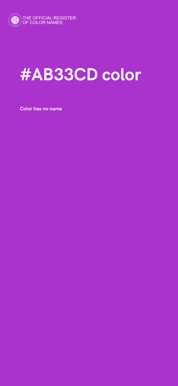 #AB33CD color image