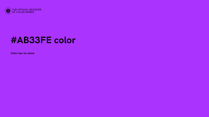 #AB33FE color image
