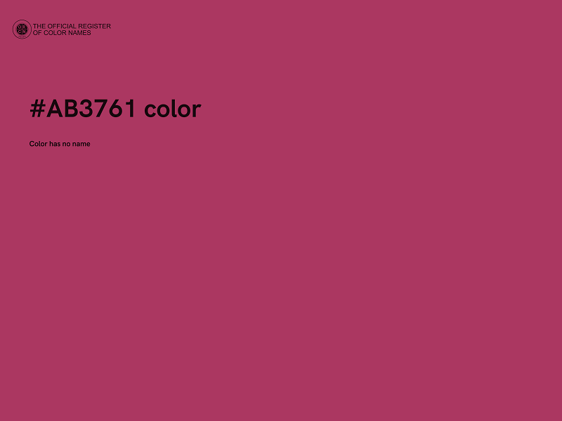 #AB3761 color image