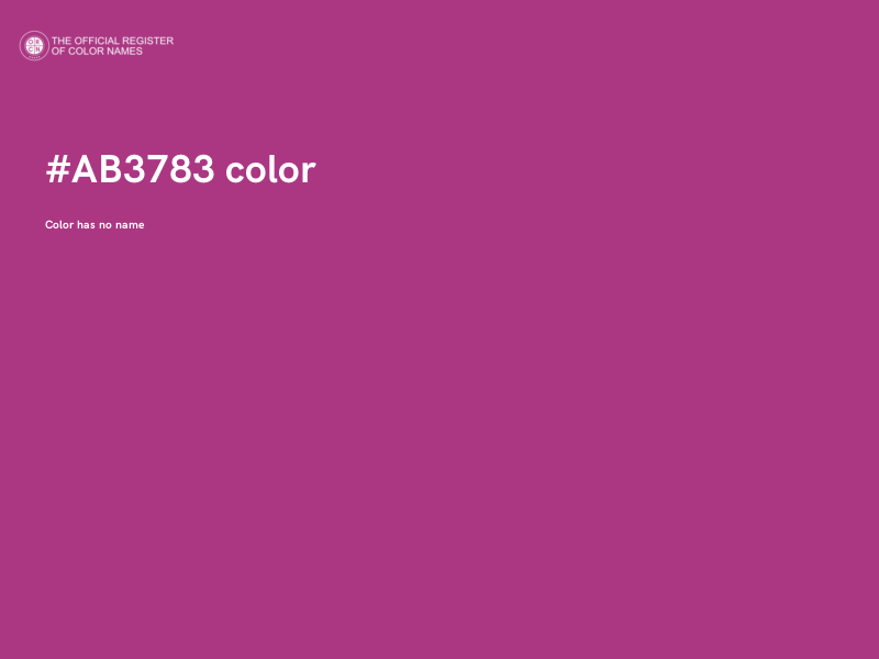 #AB3783 color image