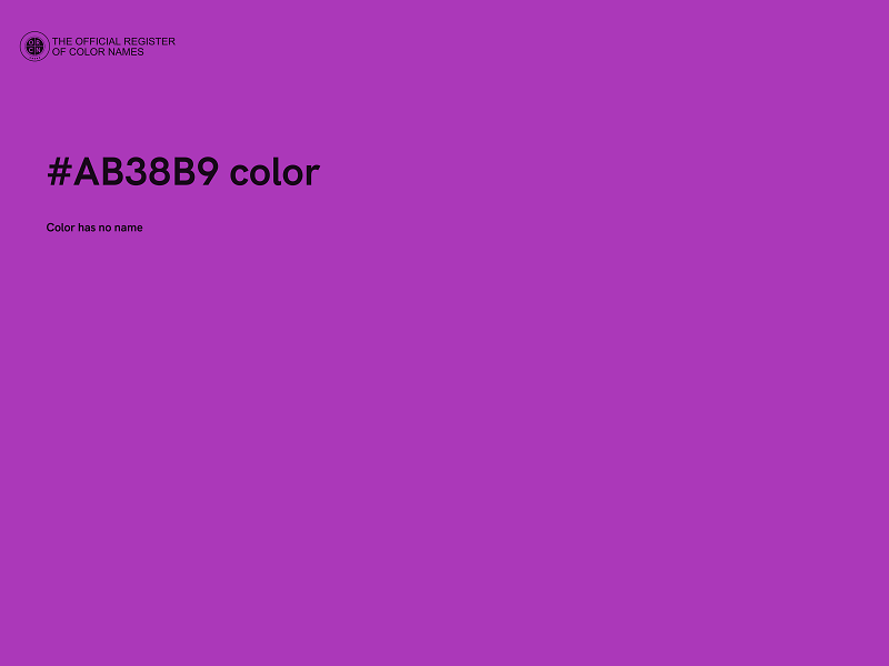 #AB38B9 color image