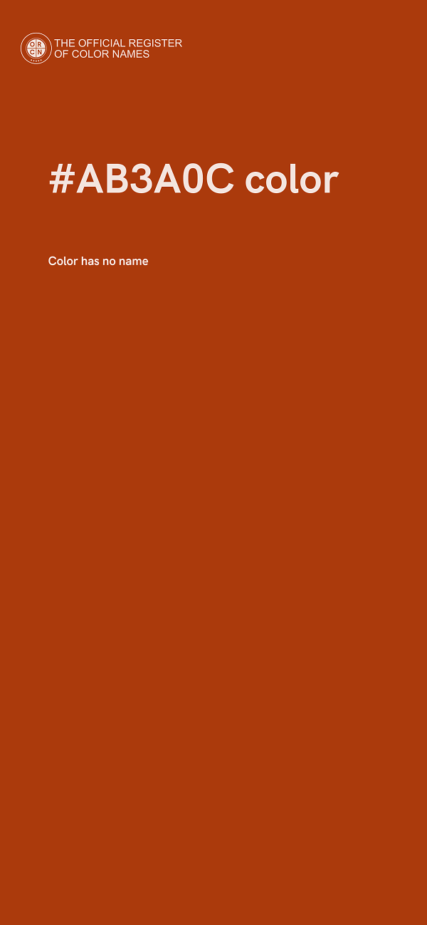 #AB3A0C color image