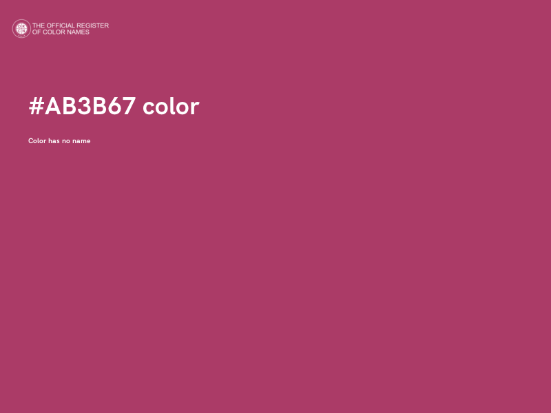 #AB3B67 color image