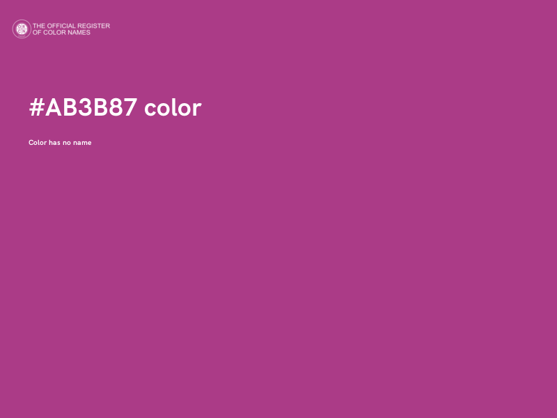 #AB3B87 color image