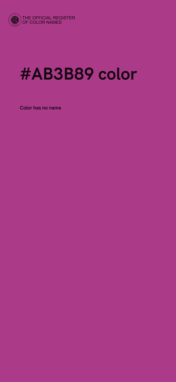 #AB3B89 color image