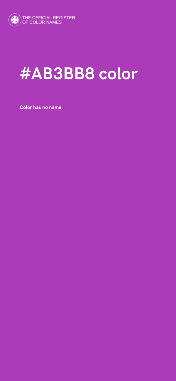#AB3BB8 color image