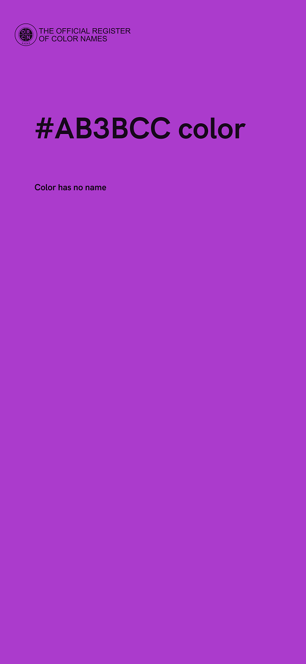 #AB3BCC color image