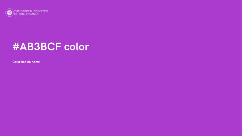 #AB3BCF color image