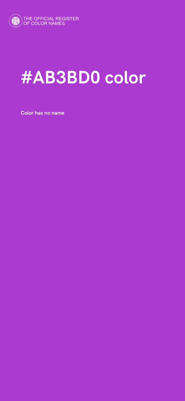 #AB3BD0 color image