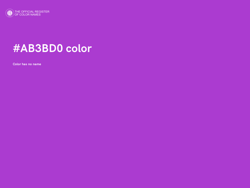 #AB3BD0 color image