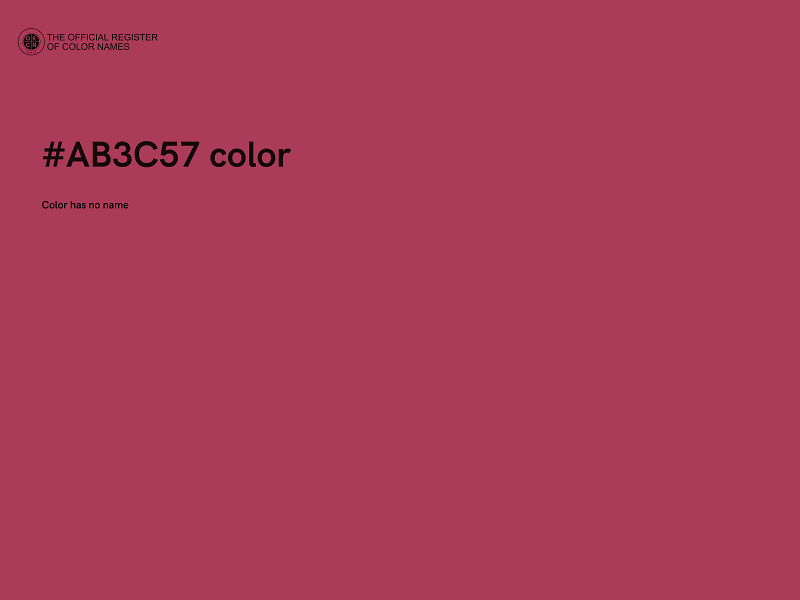 #AB3C57 color image
