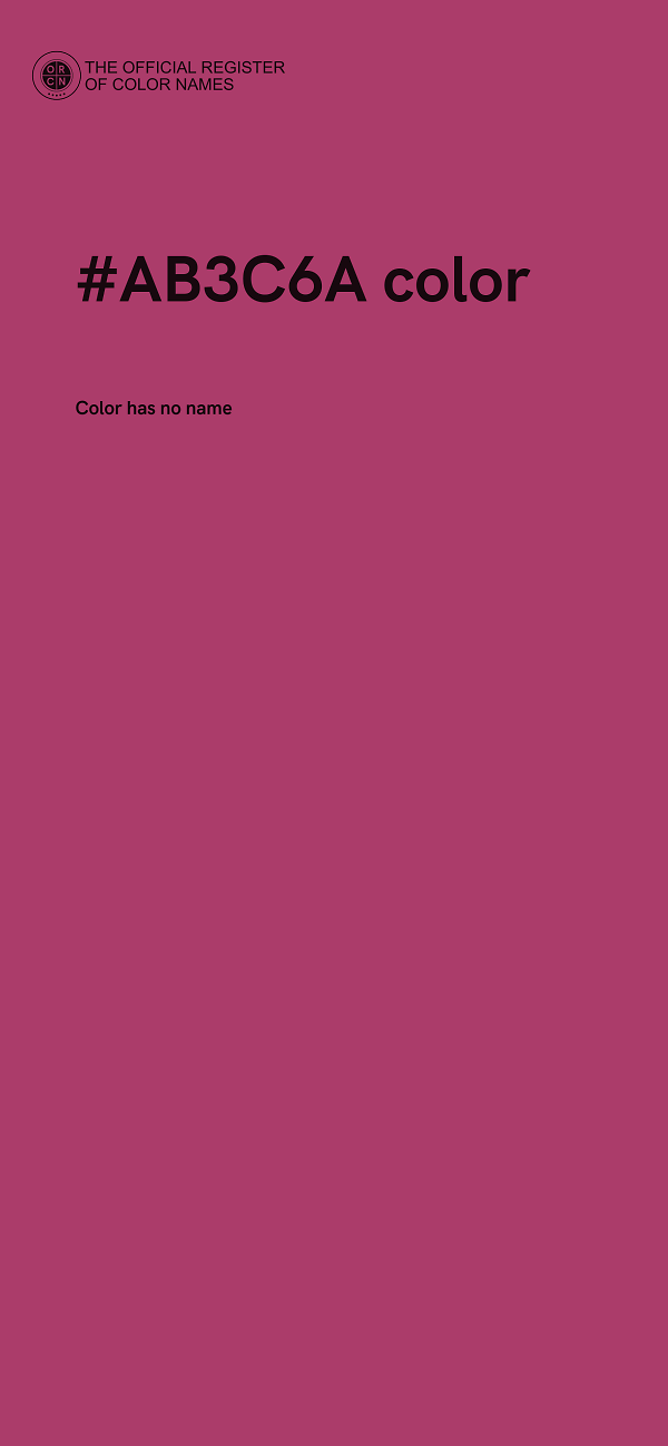 #AB3C6A color image