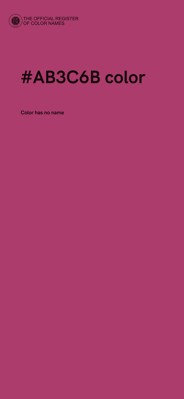 #AB3C6B color image