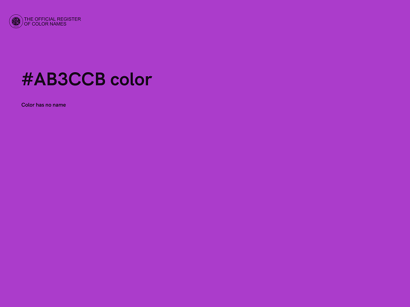 #AB3CCB color image