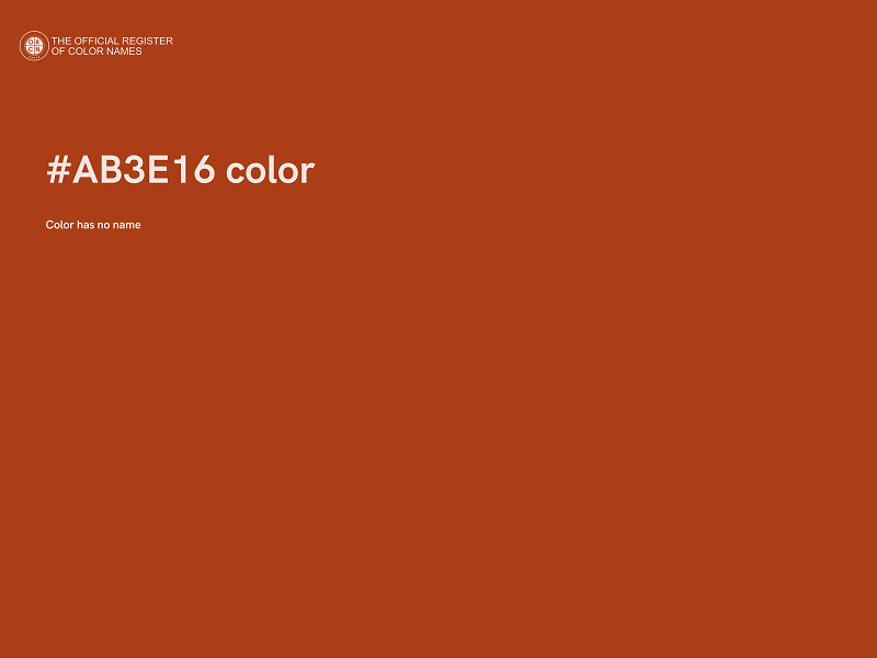 #AB3E16 color image