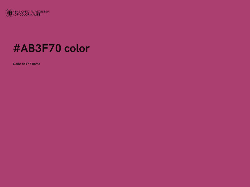 #AB3F70 color image