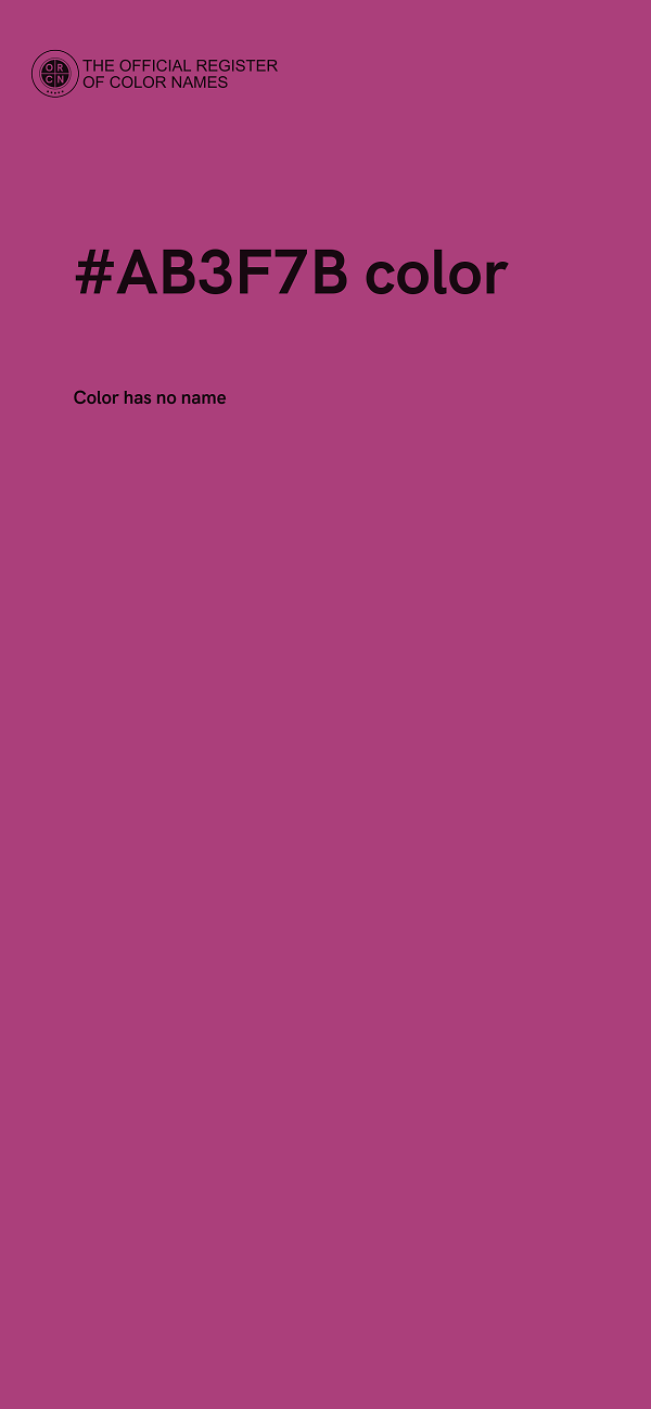 #AB3F7B color image