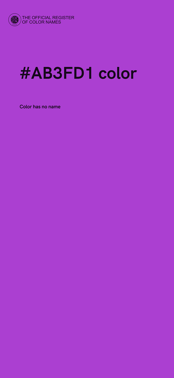 #AB3FD1 color image