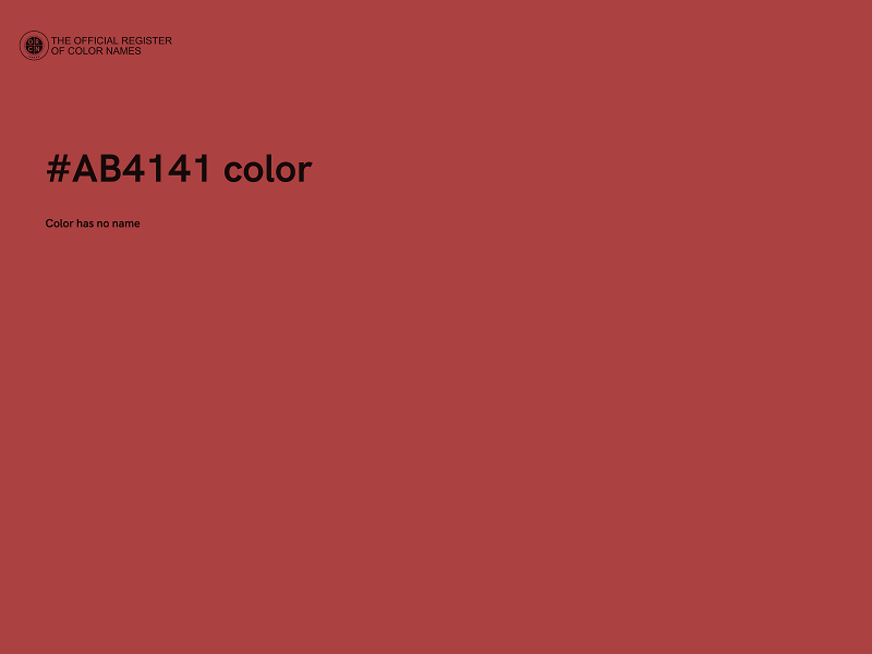 #AB4141 color image