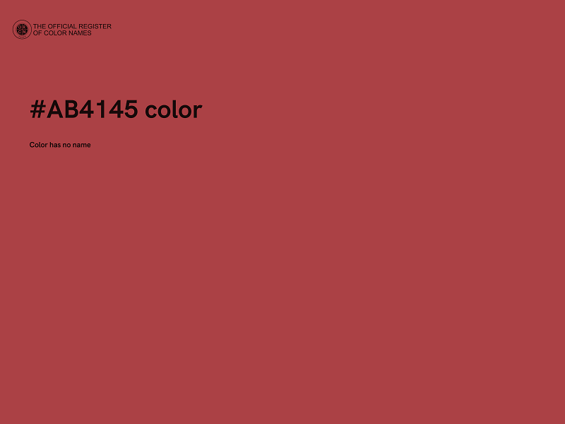 #AB4145 color image