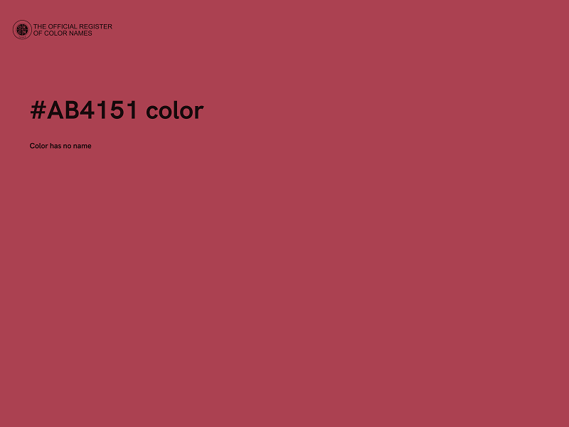 #AB4151 color image