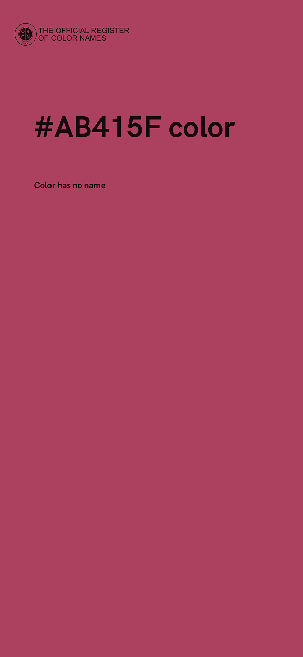 #AB415F color image