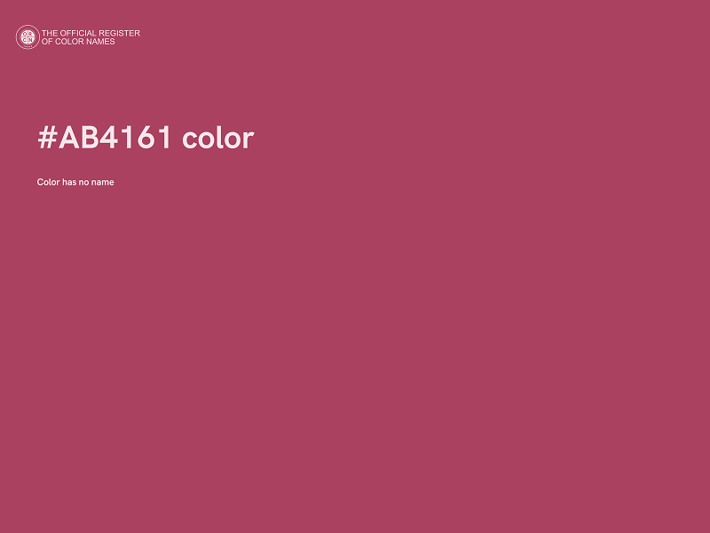 #AB4161 color image