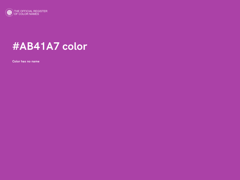 #AB41A7 color image