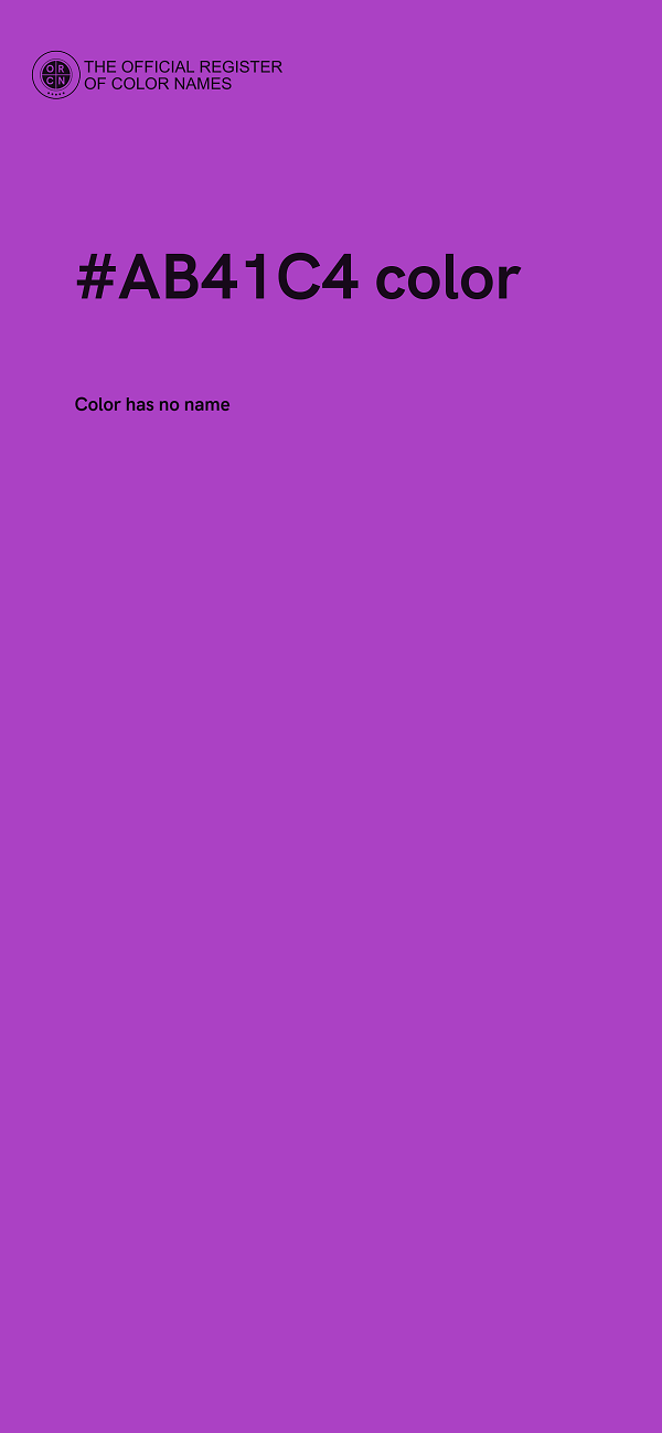 #AB41C4 color image
