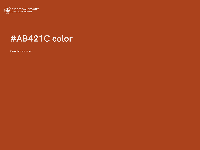 #AB421C color image