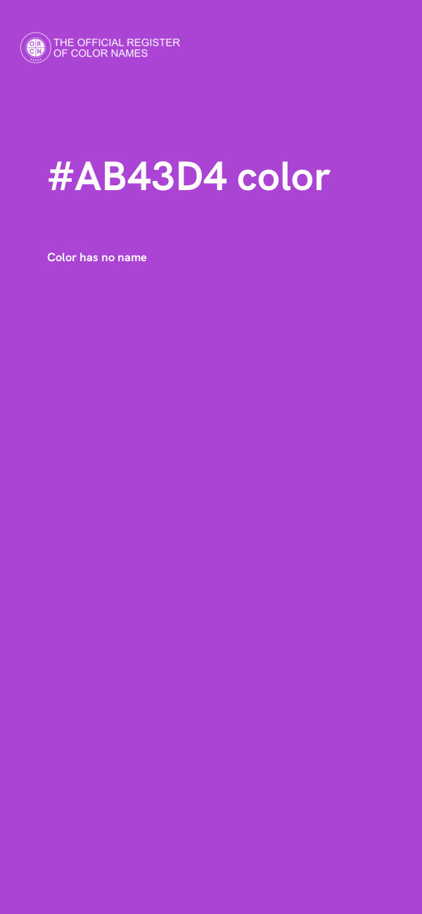 #AB43D4 color image
