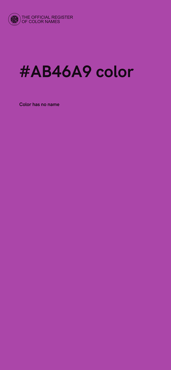 #AB46A9 color image