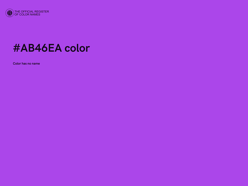 #AB46EA color image