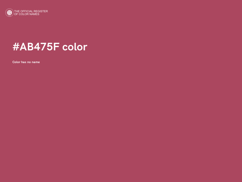 #AB475F color image