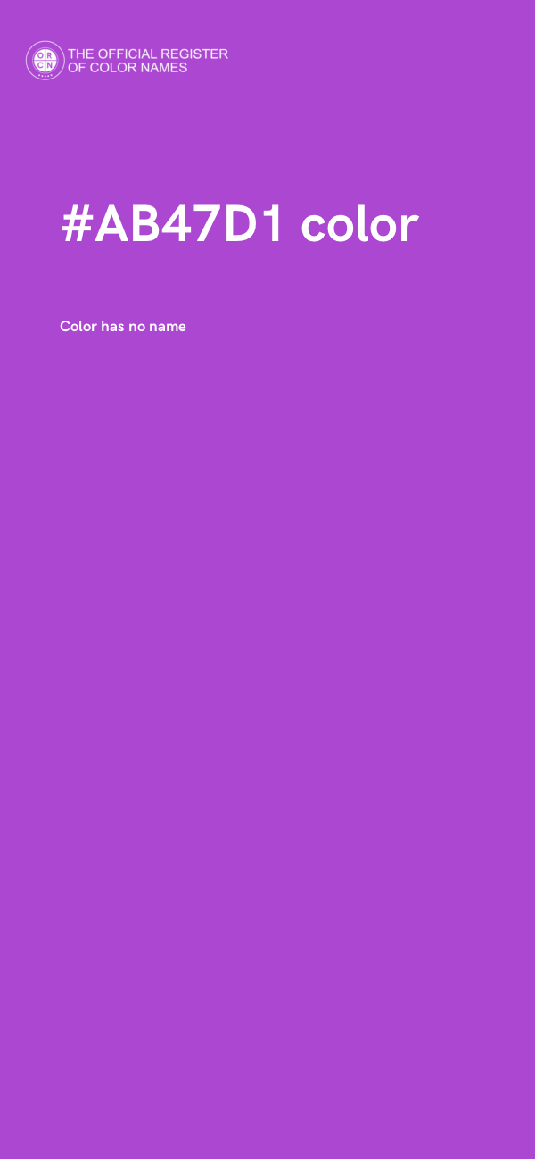 #AB47D1 color image