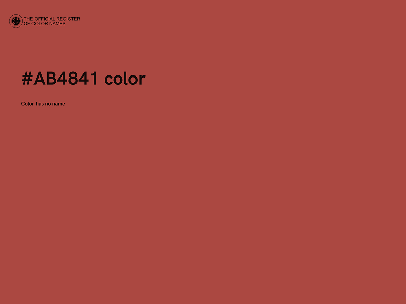 #AB4841 color image