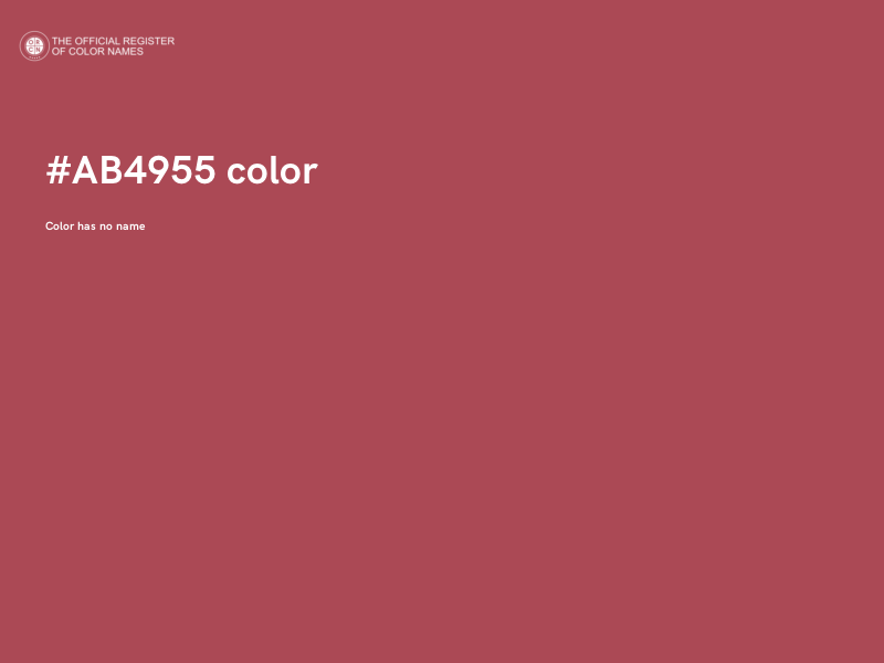 #AB4955 color image