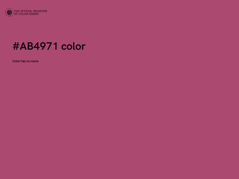 #AB4971 color image