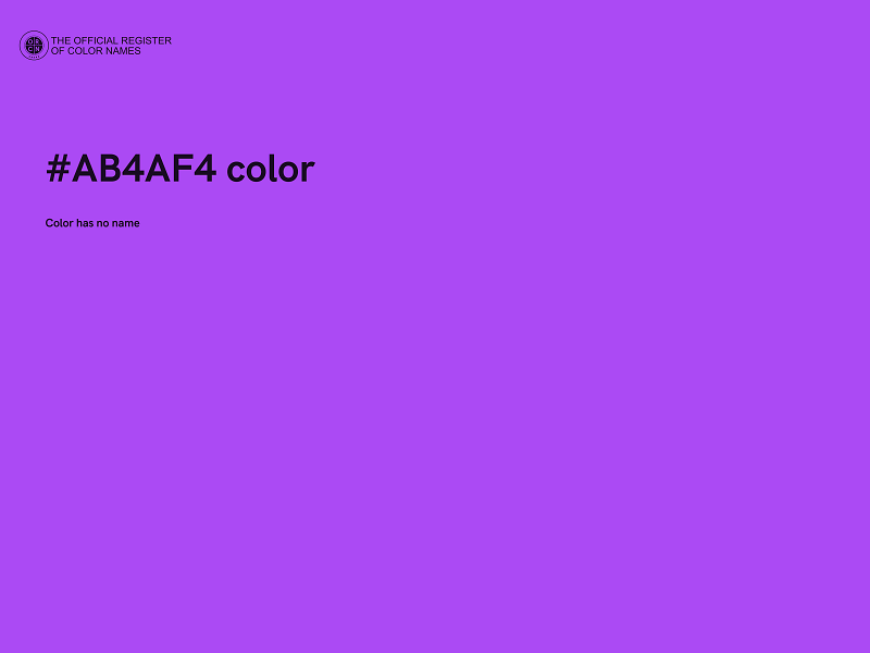 #AB4AF4 color image