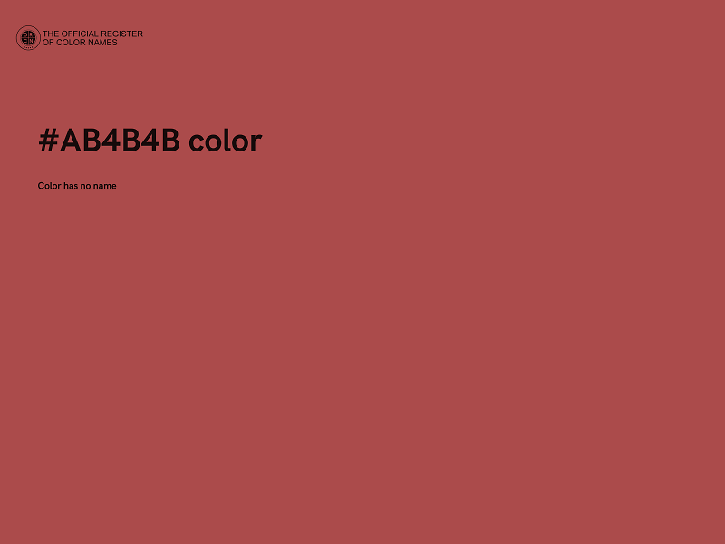 #AB4B4B color image