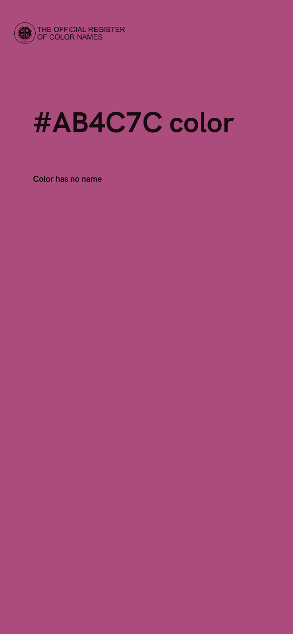 #AB4C7C color image