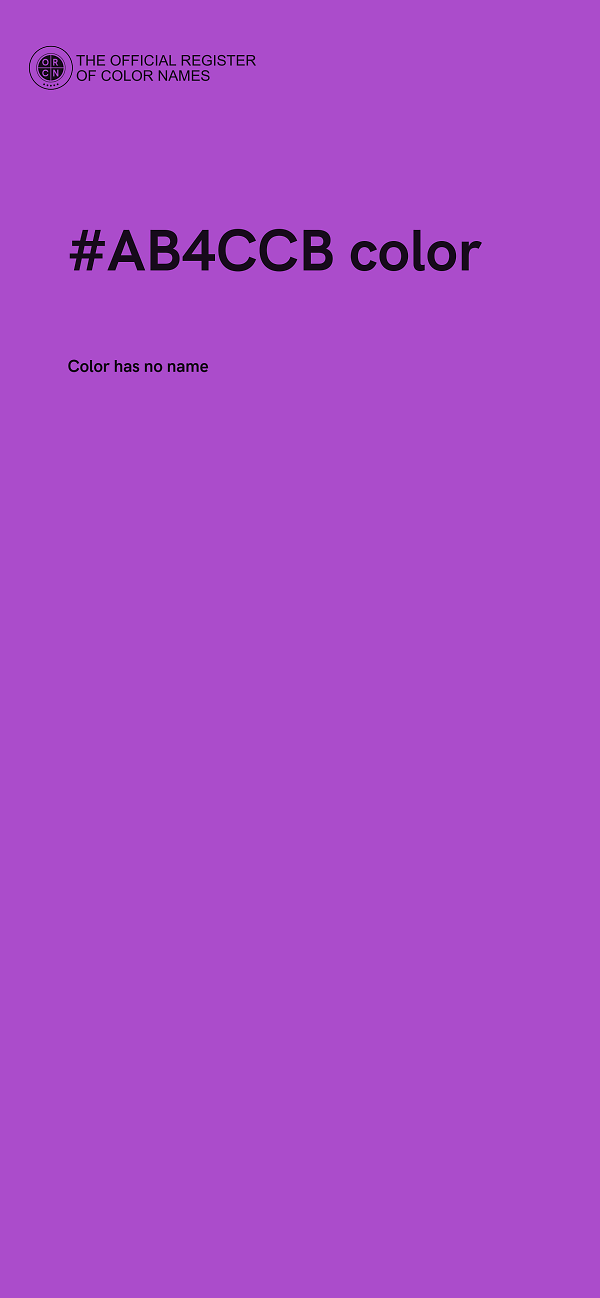 #AB4CCB color image