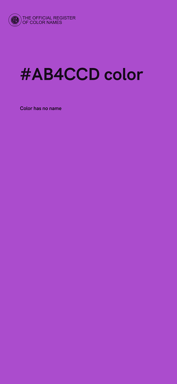 #AB4CCD color image