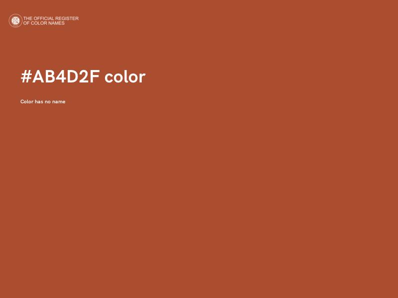 #AB4D2F color image