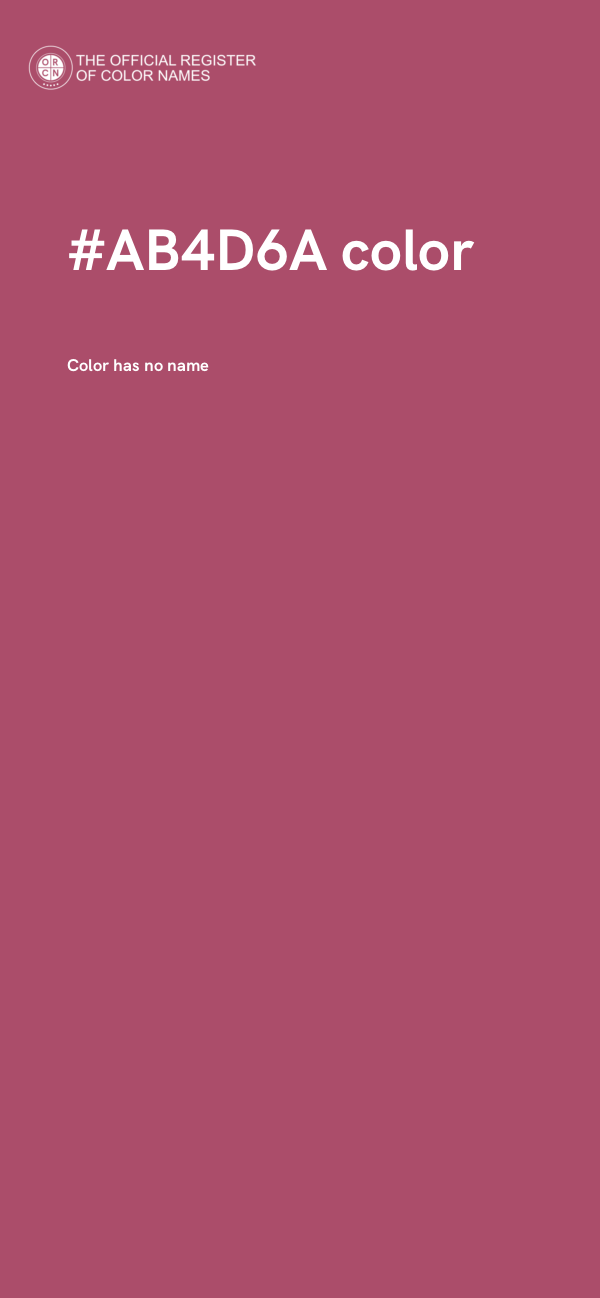 #AB4D6A color image