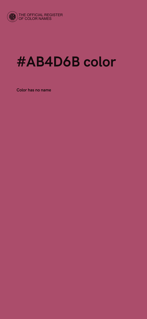 #AB4D6B color image