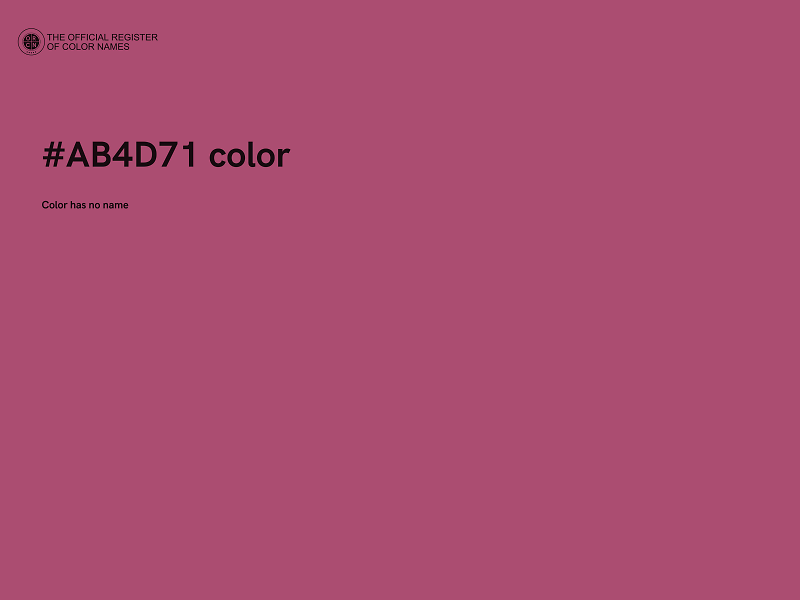 #AB4D71 color image