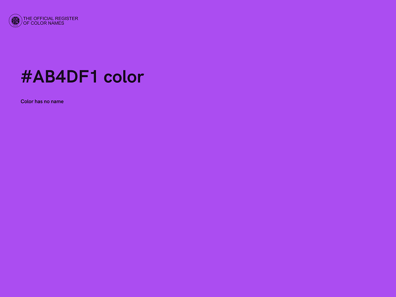 #AB4DF1 color image